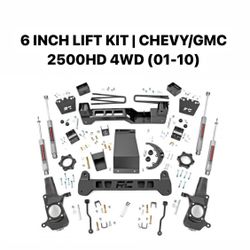 6” Rough County Lift Kit 01-10 Chevy /gmc 2500……. Central Tires 