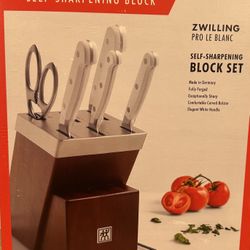 Zwilling pro Le Blanc 7 Piece Self Sharpening Set 