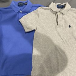 Boys Polo Ralph Lauren Classic Fit Polo’s, Size Small 8, Set Of 2