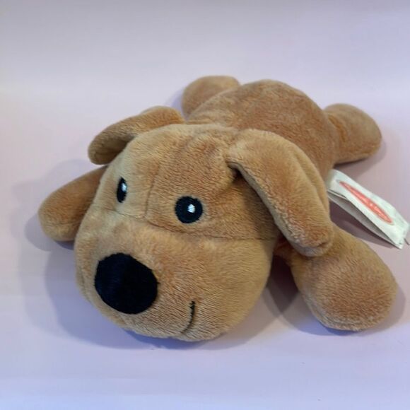 MELISSA & DOUG 10” Puppy Dog Brown Plush Stuffed Animal Toy Good Used Condition