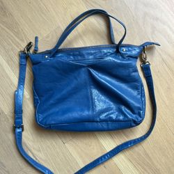 Royal Blue Latico Leather Handbag