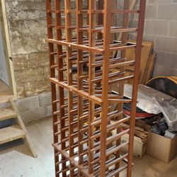 70 Bottle Capacity Wooden Wine Rack