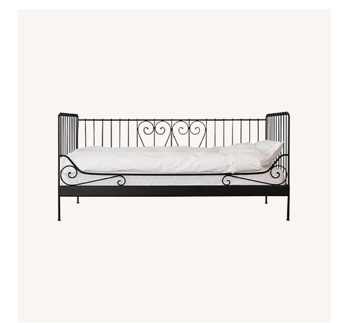 Twin IKEA Black Metal Daybed