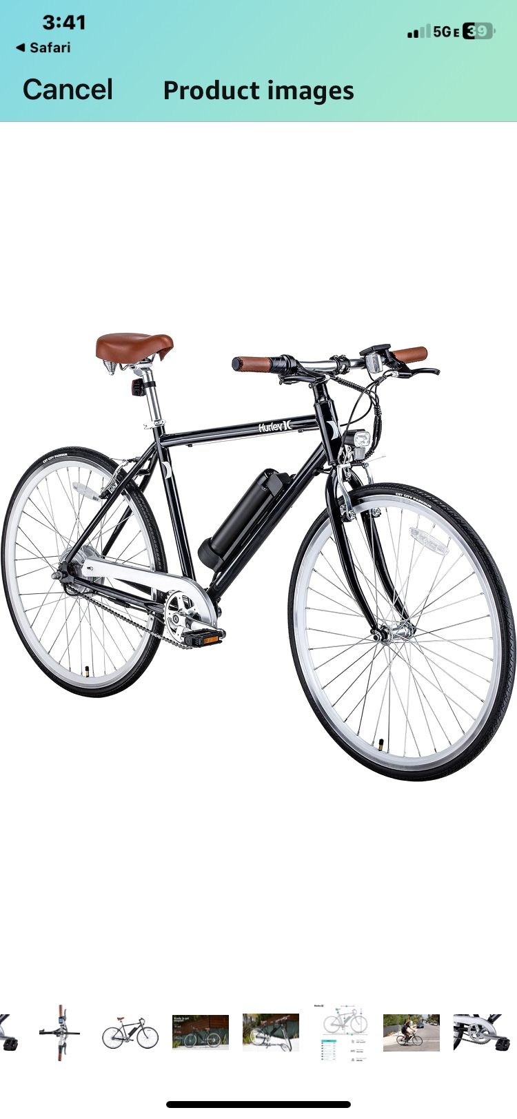 Hurley Road Electric Bike Carve Black