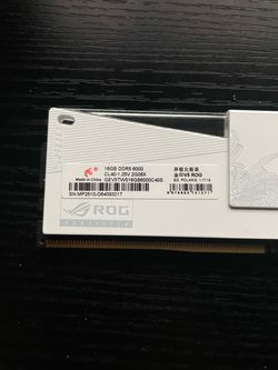 16GB DDR5 6000 ROG Certified RAM