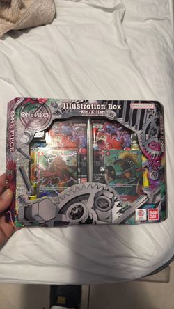 One piece illustration box Rayleigh/shakuyaku and kid/killer both for $70