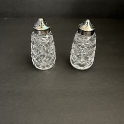 Waterford, Crystal Salt And Pepper Shakers
