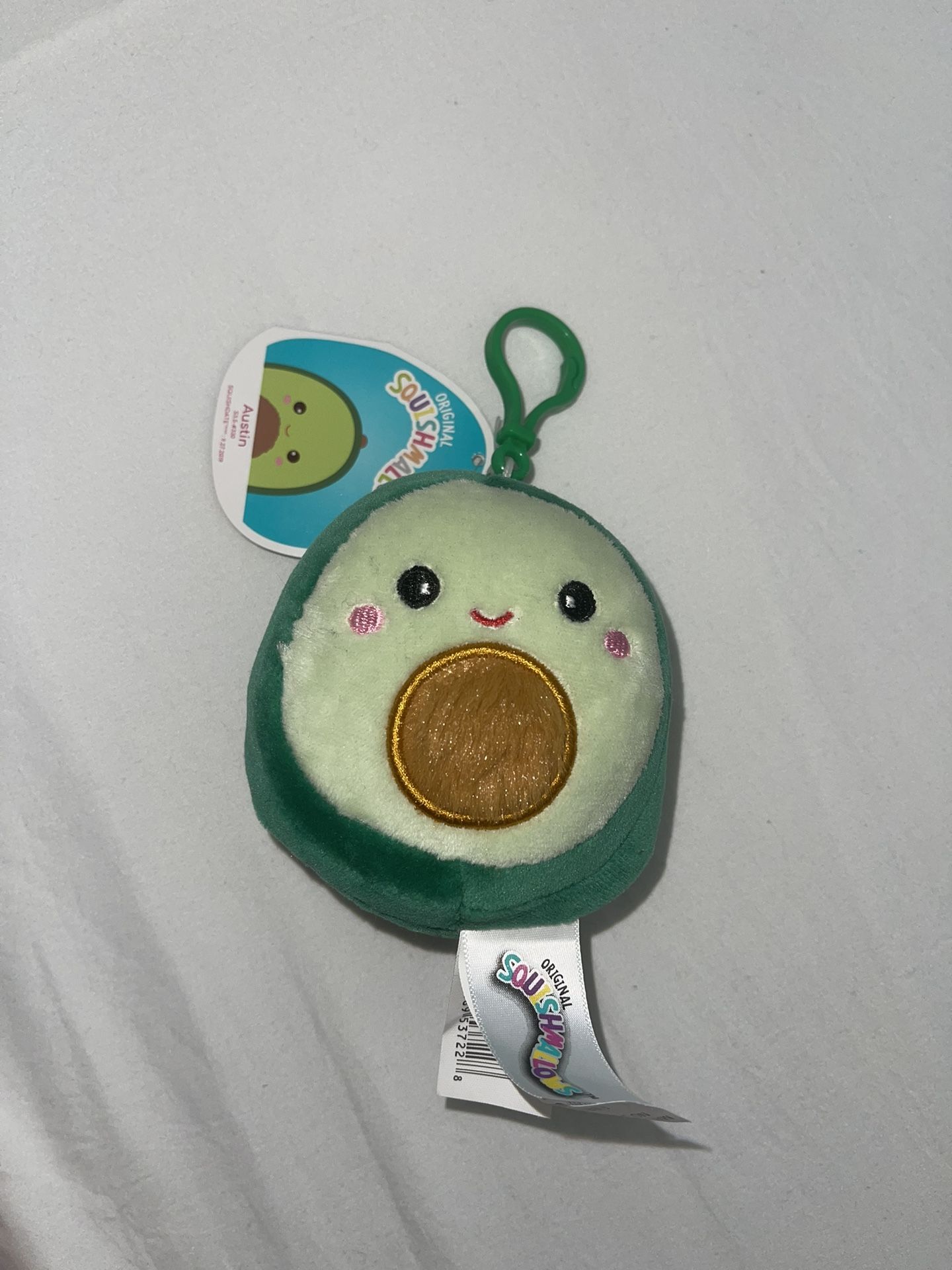 avocado squishmallow keychain