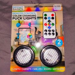 NEW remote control color changing puck lights