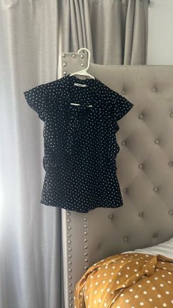 Black Polkadotted Blouse
