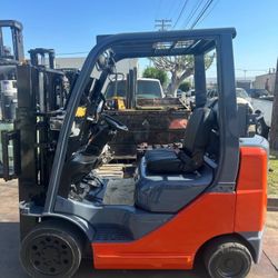 2017 forklift Toyota model 8 5000 lb 90 warranty