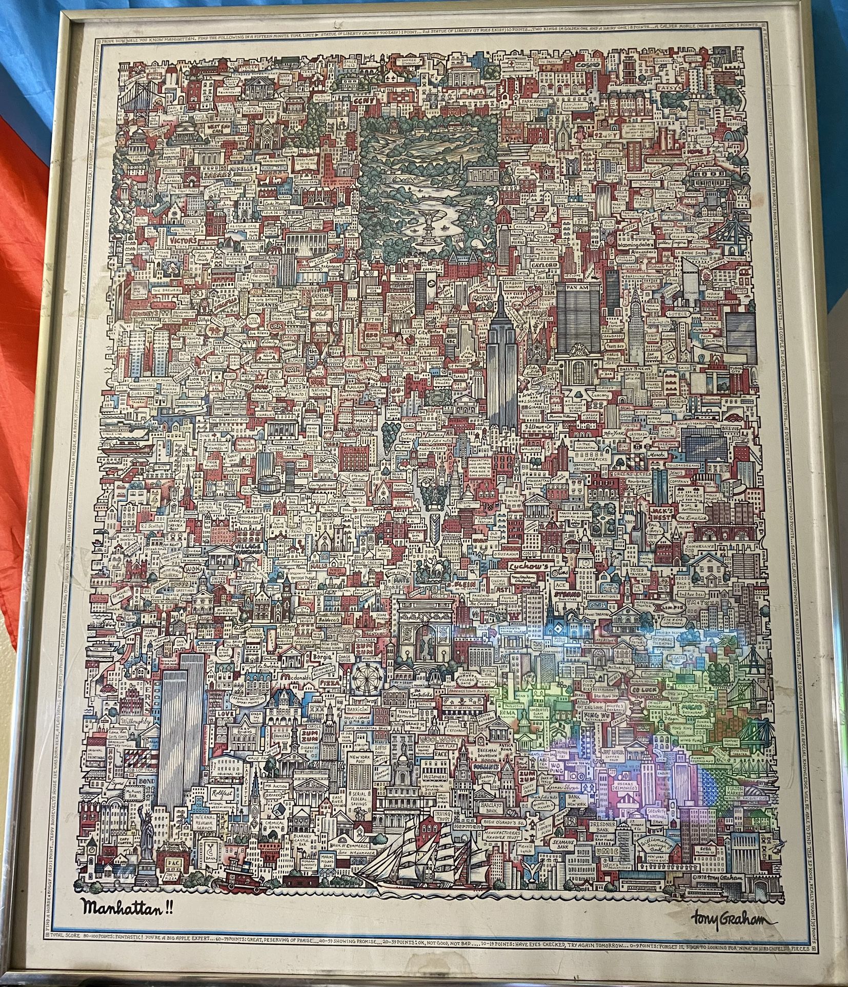 Manhattan By Tony Graham Poster