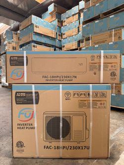 Fuji 18000 btu/ 1.5 ton/ mini split/heat pump/inverter/WiFi control/Installation Option