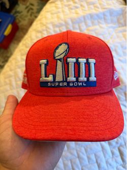 Super Bowl LIII Atlanta New Era 59Fifty Fitted Hat - Size 7 1/4 - Red