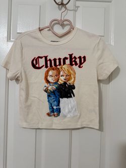 CHUCKY & TIFFANY CROP TOP SIZE MEDIUM