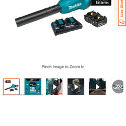 Makita Blower W 2 Battery