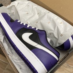 Black And Purple Jordan 1 Low