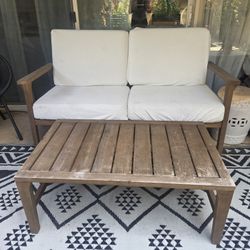 Patio Loveseat And Table