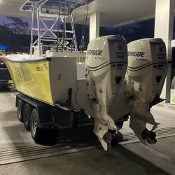 Mako 26 Twin Evinrude 150 (Read Description)