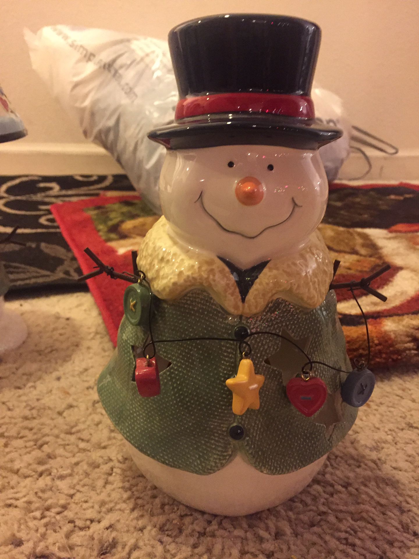 Snowman Christmas decorations. $25 for all!