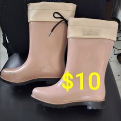 Girls /Youth - Melissa RAIN BOOTS Pink Sz 3