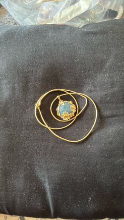 Blue necklace
