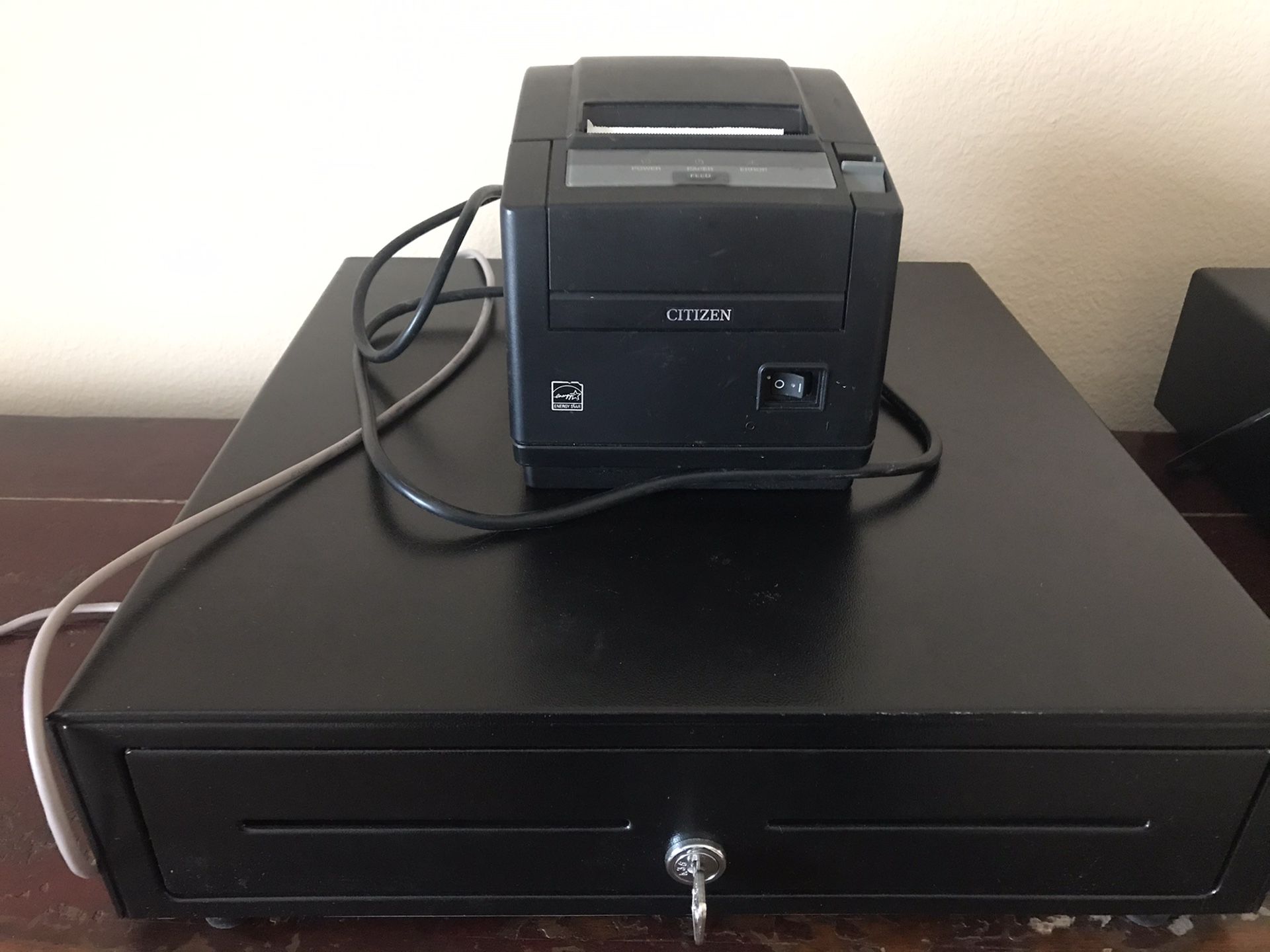 Citizen line thermal printer model CT-S601 with APG cash drawer