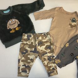 Baby Boy Monster Outfits - 3 Months