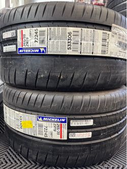 (2) 19” Michelin cup2 265/35/19 brand new tires