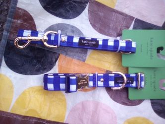 Kate Spade Dog Leash And Collar Set
