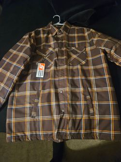 Snap-on Official Licensed Plaid snap on  Flannel Jacket
