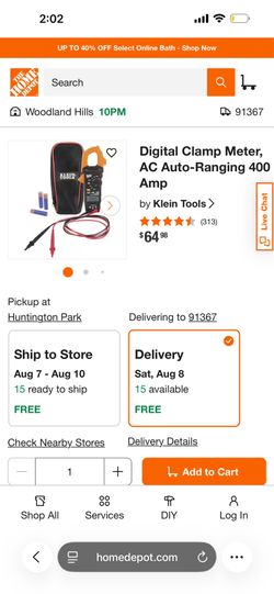 400amp Klein clamp meter