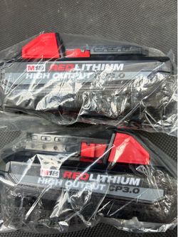 Brand new M18 18V Lithium-Ion HIGH OUTPUT CP 3.0Ah Battery $60 each. Firm on price