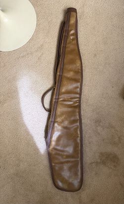 Vintage Apache Talon Leather Soft Rifle Shotgun Case 46 " Bird Hunting Lining