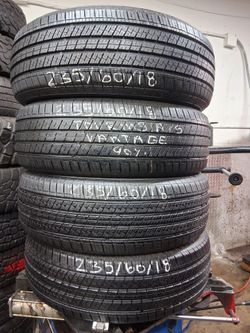 1 set of 235/60/R18 with 90% of tread or life TOURING  VANTAGE  HABLAMOS ESPAN̈OL