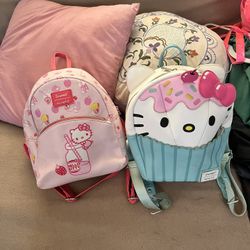 ✨Two For One!! Hello Kitty Loungefly Backpacks! $80!✨
