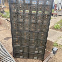 Vintage Post Office Box Section