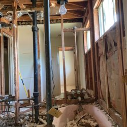 Aug demolition work sheetrock facility