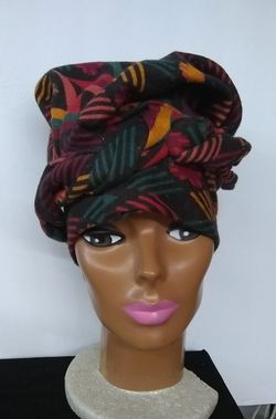 Head wrap hat and poncho