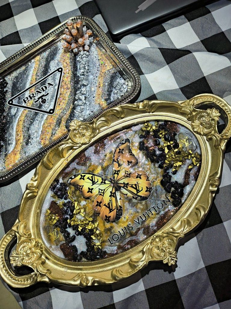 Custom Geode Trays Very Elegant Beautiful All Custom Pieces