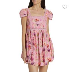 loveshackfancy Nutmeg Dress - Wild Pink Rose - Size 8