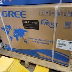 Gree Dual Zones 18000 BTU 2 Zones  Mini Split Inverter Heat Pump AC Heater 220v 