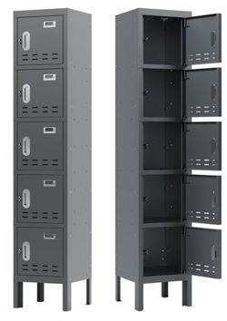 METAL LOCKER WITH 5-DOORS