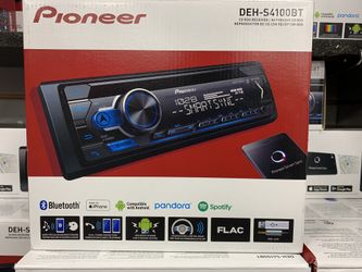 New with installation. Pioneer car stereo. Bluetooth usb aux