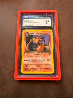 Dark Charizard #21 2000 Pokemon Team Rocket 1st Edition CGC 10