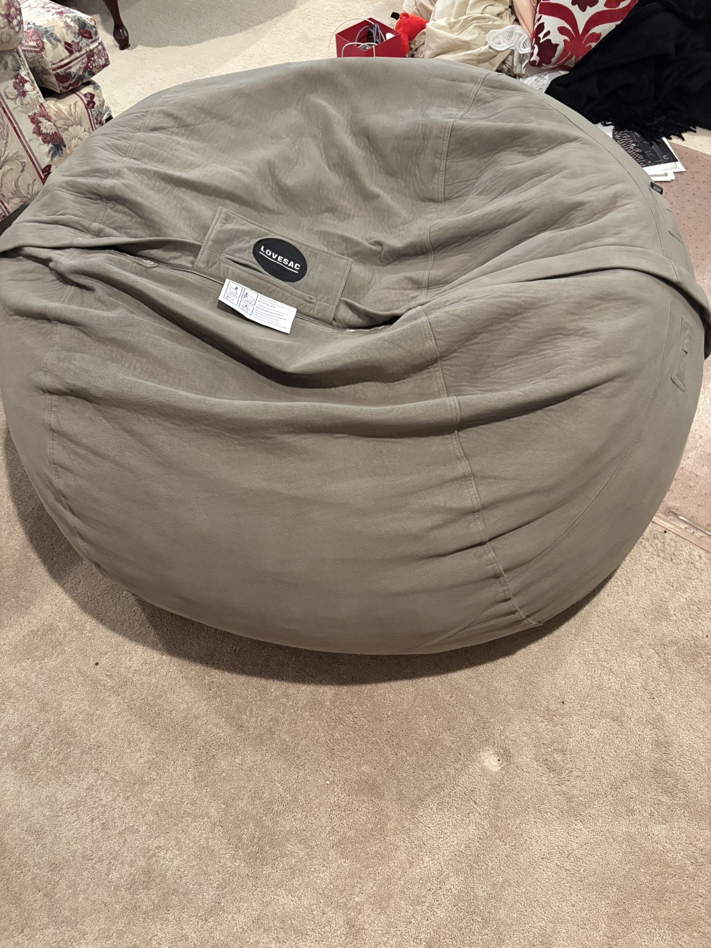 Lovesac Large Bean Bag Chair 4ft Diameter x 2ft High