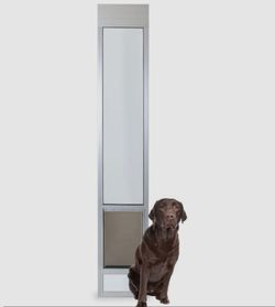 PetSafe White Aluminum Extra Large Dog/Cat Door for Sliding Door