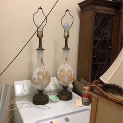 Beautiful antique lamps