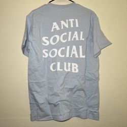 Small, Medium, Large, extra large Anti Social Social Club Light Blue Waves