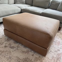 Leather Ottoman